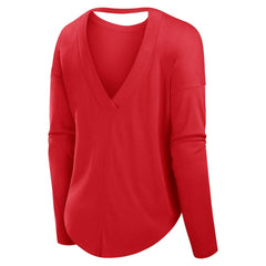 Philadelphia Phillies Fanatics Women's Core Boat Neck Long Sleeve T-Shirt - Red - Fanatics Online