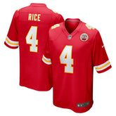 Nike Rashee Rice Kansas City Chiefs Game Jersey Red