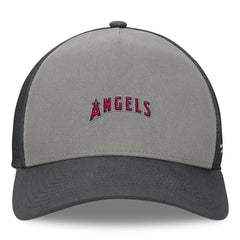 Los Angeles Angels Fanatics A-Frame Trucker Adjustable Hat - Gray/Graphite - Fanatics Lifestyle