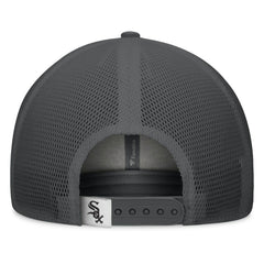 Chicago White Sox Fanatics A-Frame Trucker Adjustable Hat - Gray/Graphite - Fanatics Online