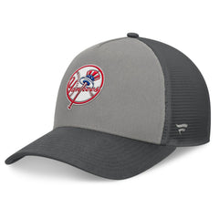 New York Yankees Fanatics A-Frame Trucker Adjustable Hat - Gray/Graphite - Fanatics Online