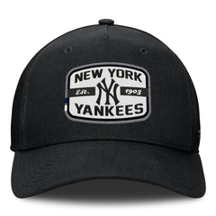 New York Yankees Fanatics Team Patch A-Frame Trucker Snapback Hat - Black - Fanatics Sale