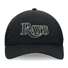 Tampa Bay Rays Fanatics Spacer Mesh Flex Hat - Black - Fanatics on Sale