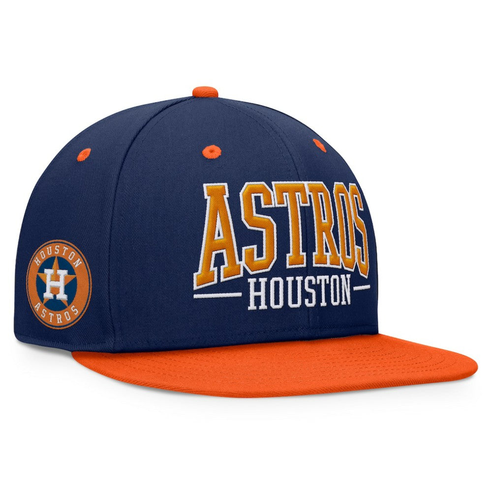 Houston Astros Fanatics Fundamental Bold Snapback Hat - Navy/Orange - Fanatics Discount