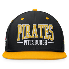 Pittsburgh Pirates Fanatics Fundamental Bold Snapback Hat - Black/Gold - Fanatics Discount