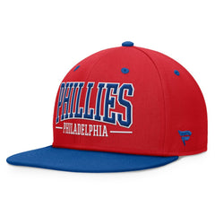 Philadelphia Phillies Fanatics Fundamental Bold Snapback Hat - Red/Royal - Fanatics Online