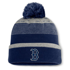 Boston Red Sox Fanatics Fundamental Gradient Cuffed Knit Hat with Pom - Navy - Fanatics on Sale