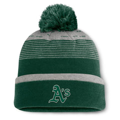 Athletics Fanatics Fundamental Gradient Cuffed Knit Hat with Pom - Green - Fanatics Sale