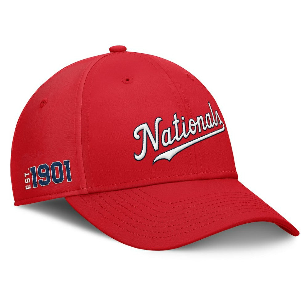 Washington Nationals Fanatics Fundamental Tag Flex Hat - Red - Fanatics Lifestyle