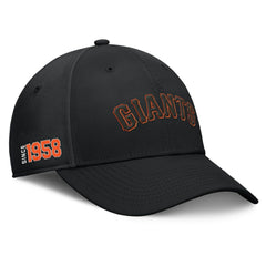 San Francisco Giants Fanatics Fundamental Tag Flex Hat - Black - Fanatics Lifestyle
