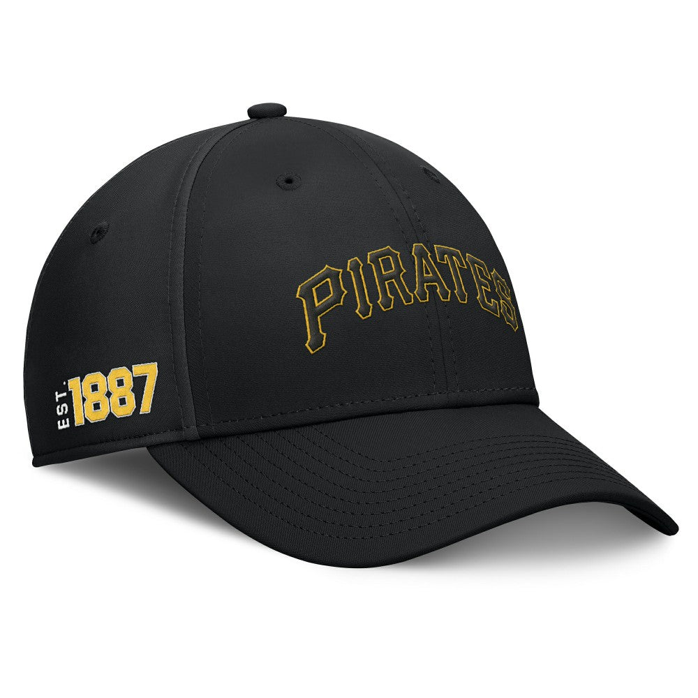 Pittsburgh Pirates Fanatics Fundamental Tag Flex Hat - Black - Fanatics on Sale