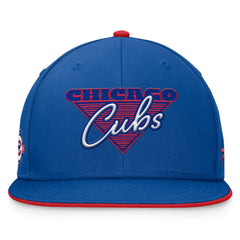 Chicago Cubs Fanatics Fundamental Tri-Script Fitted Hat - Royal - Fanatics Online