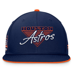 Houston Astros Fanatics Fundamental Tri-Script Fitted Hat - Navy - Fanatics Discount