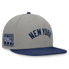 New York Yankees Fanatics Fundamental Two-Tone Fitted Hat - Gray - Fanatics Online