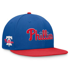 Philadelphia Phillies Fanatics Fundamental Two-Tone Fitted Hat - Royal - Fanatics Lifestyle