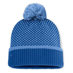 Kansas City Royals Fanatics Women's Fundamental Jacquard Cuffed Knit Hat with Pom - Royal - Fanatics Online