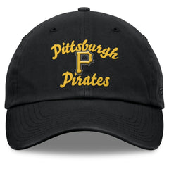 Pittsburgh Pirates Fanatics Women's Fundamental Script Logo Adjustable Hat - Black - Fanatics Online