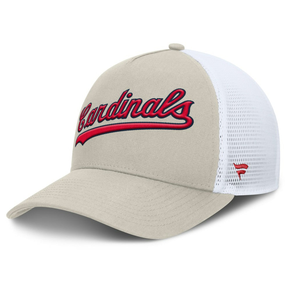 St. Louis Cardinals Fanatics Heritage Light Khaki A-Frame Adjustable Hat - Khaki - Fanatics Lifestyle