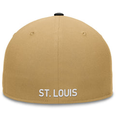 St. Louis Cardinals Fanatics Heritage Two-Tone Fitted Hat - Khaki/Black - Fanatics Online