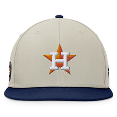 Houston Astros Fanatics Team Two-Tone Snapback Hat - Khaki/Navy - Fanatics Discount