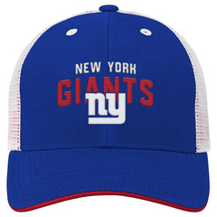 New York Giants Youth Core Lockup Trucker Adjustable Hat Royal