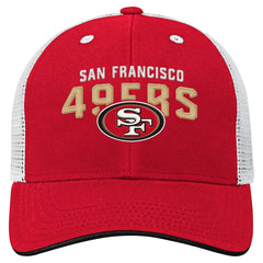 San Francisco 49ers Preschool Core Lockup Trucker Adjustable hat Scarlet