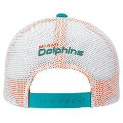 Miami Dolphins Preschool Core Lockup Trucker Adjustable hat Aqua