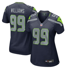 Nike Leonard Williams Seattle Seahawks Women's Team Game Jersey College College Navy