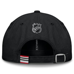 Chicago Blackhawks Fanatics Authentic Pro Prime Adjustable Hat - Black - NHL 200897521