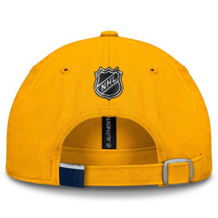 Nashville Predators Fanatics Authentic Pro Prime Adjustable Hat - Gold - NHL 200897527