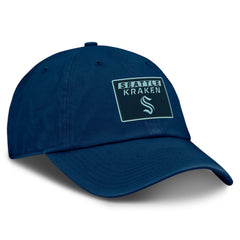 Seattle Kraken Fanatics Authentic Pro Prime Adjustable Hat - Deep Sea Blue - NHL 200897531