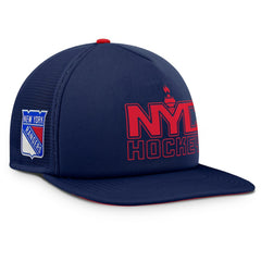 New York Rangers Fanatics Authentic Pro Hometown Rink Foam Trucker Snapback Hat - Navy/Red - NHL 200897546