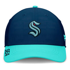 Seattle Kraken Fanatics Authentic Pro Rink Flex Hat - Deep Sea Blue/Light Blue - NHL 200897570