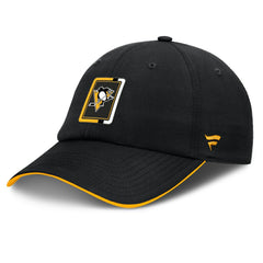 Pittsburgh Penguins Fanatics Authentic Pro Ripstop Adjustable Hat - Black/Gold - NHL 200897701