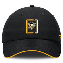 Pittsburgh Penguins Fanatics Authentic Pro Ripstop Adjustable Hat - Black/Gold - NHL 200897701