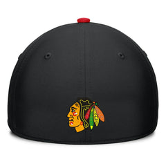 Chicago Blackhawks Fanatics Authentic Pro Rink Team Code Flex Hat - Black/Red - NHL 200897739