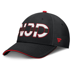 New Jersey Devils Fanatics Authentic Pro Rink Team Code Flex Hat - Black/Red - NHL 200897751