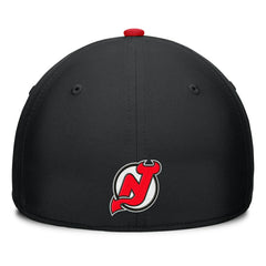 New Jersey Devils Fanatics Authentic Pro Rink Team Code Flex Hat - Black/Red - NHL 200897751