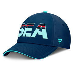 Seattle Kraken Fanatics Authentic Pro Rink Team Code Flex Hat - Deep Sea Blue/Light Blue - NHL 200897759