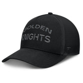 Vegas Golden Knights Fanatics Authentic Pro Road Stack Text A-Frame Adjustable Hat - Black - NHL 200897824