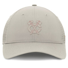 Chicago Blackhawks Fanatics Women's Authentic Pro Road Trucker Adjustable Hat - Tan - NHL 200897999
