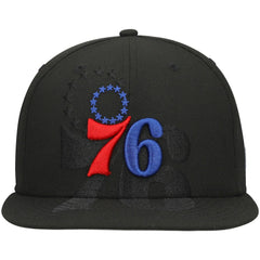 Philadelphia 76ers Blackout Shadow Logo 59FIFTY Fitted Hat Black | New Era online