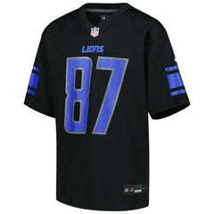 Nike Sam LaPorta Detroit Lions Youth Game Jersey Black