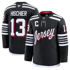 Nico Hischier New Jersey Devils Fanatics Alternate Premium Jersey - Black - NHL 200899118
