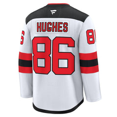 Jack Hughes New Jersey Devils Fanatics Away Premium Jersey - White - NHL 200899142