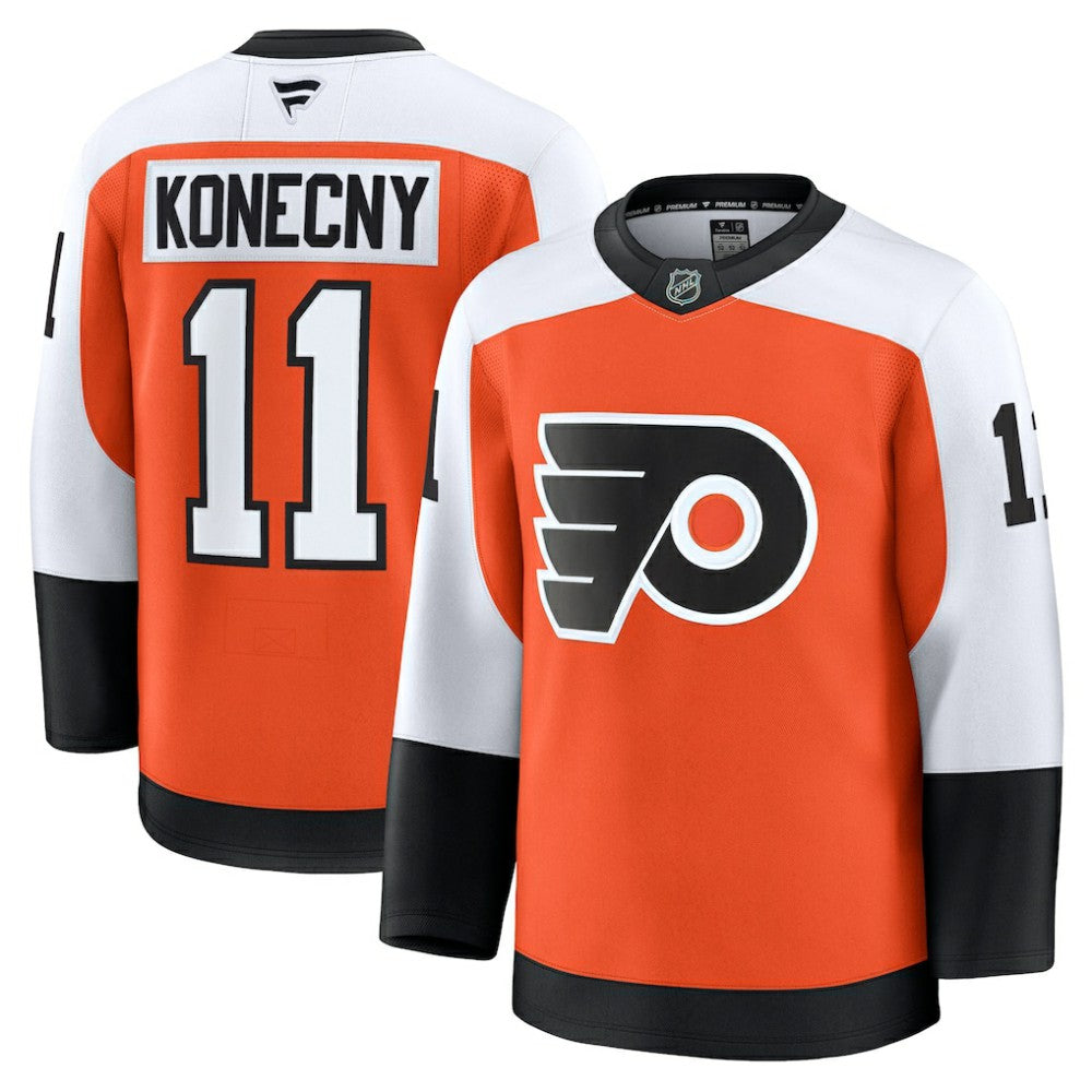 Travis Konecny Philadelphia Flyers Fanatics Home Premium Jersey - Burnt Orange - NHL 200899166