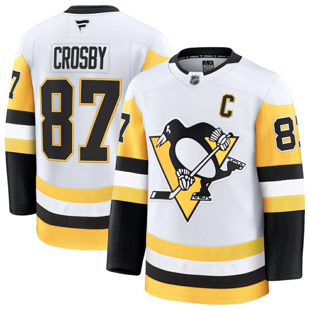 Sidney Crosby Pittsburgh Penguins Fanatics Away Premium Jersey - White - NHL 200899190