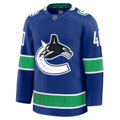 Elias Pettersson Vancouver Canucks Fanatics Home Premium Jersey - Blue - NHL 200899257