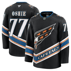 TJ Oshie Washington Capitals Fanatics Alternate 50th Anniversary Premium Jersey - Black - NHL 200899275