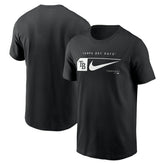 Tampa Bay Rays Nike Fashion Graphic Swoosh T-Shirt - Black - Nike Sale